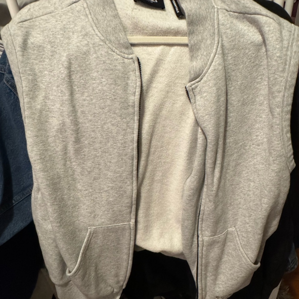 Fear of God Essentials Light Gray Vest